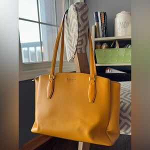 Kate Spade mustard leather handbag